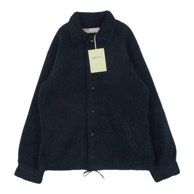 NAISSANCE ネサーンス 19AW 19A-NSA-JK-03 BOA COACH JACKET ボア フリース コーチ ジャケット ネイビー系 L【極上美品】【中古】