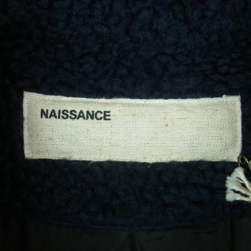 NAISSANCE ネサーンス 19AW 19A-NSA-JK-03 BOA COACH JACKET ボア フリース コーチ ジャケット ネイビー系 L【極上美品】【中古】