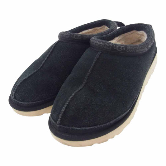 NEIGHBORHOOD ネイバーフッド 1112612 UGG アグ NBHD TASMAN タスマン 内ボア スリッポン ムートン シューズ ブラック系 26cm【中古】