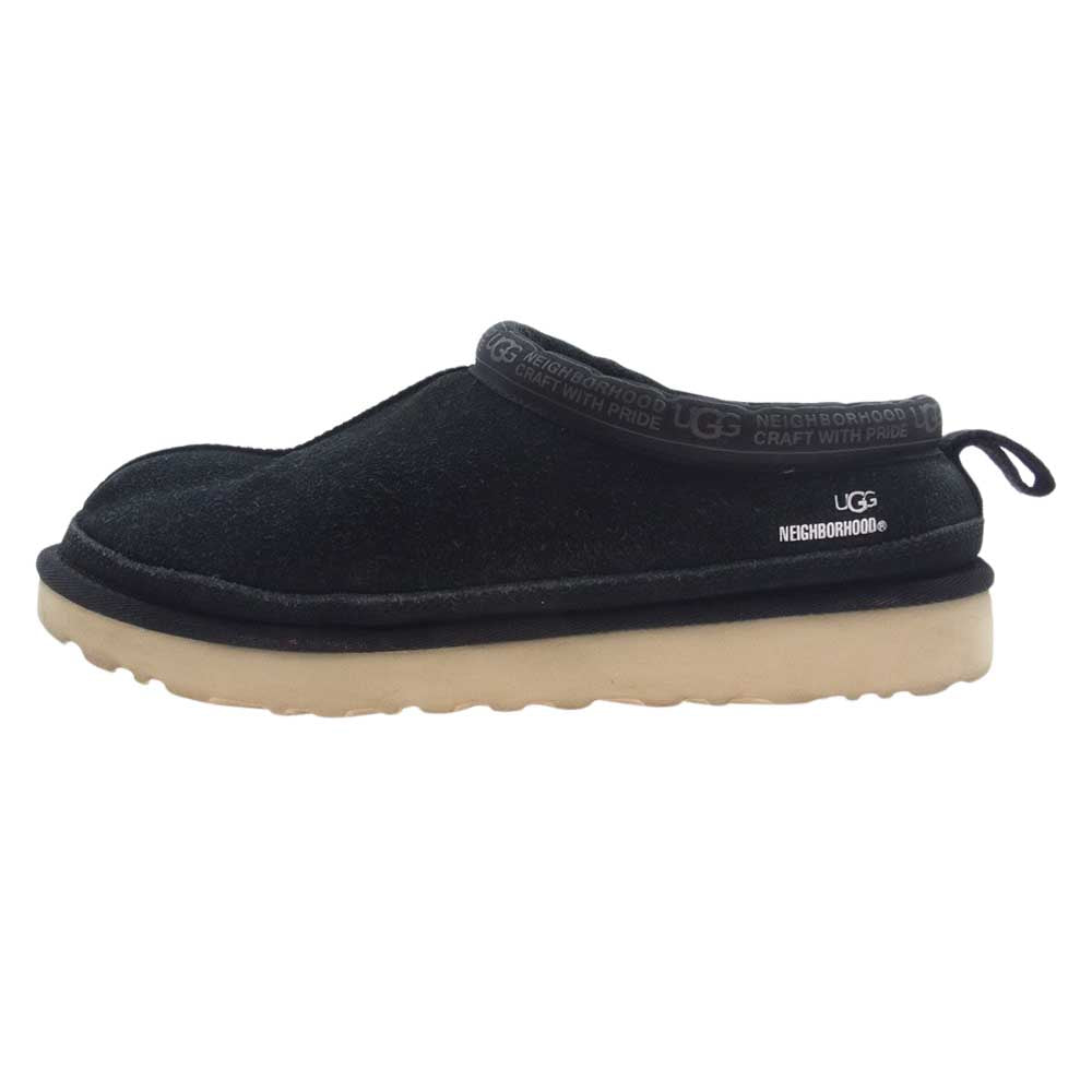 NEIGHBORHOOD ネイバーフッド 1112612 UGG アグ NBHD TASMAN タスマン 内ボア スリッポン ムートン シューズ ブラック系 26cm【中古】