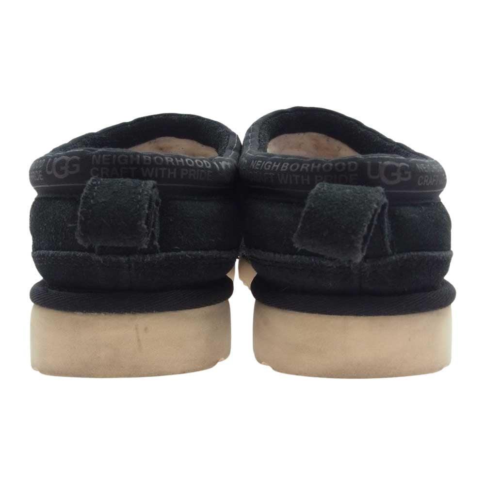 NEIGHBORHOOD ネイバーフッド 1112612 UGG アグ NBHD TASMAN タスマン 内ボア スリッポン ムートン シューズ ブラック系 26cm【中古】