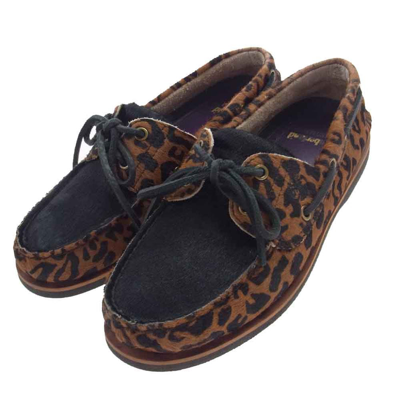 WACKO MARIA ワコマリア 0A5YYB Timberland ティンバーランド Leopard Classic Boat 2 Eye レオパード クラシック ブーツ マルチカラー系 26.5cm【中古】