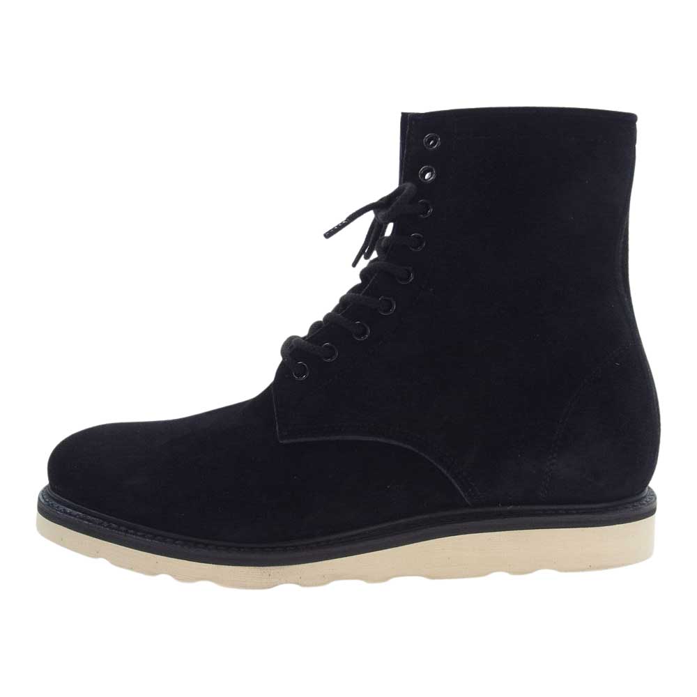 MINEDENIM マインデニム MGK-004-99-412 Suede Leather Zipper Unit Military Boots スエード レザー ジッパーユニット ブーツ ブラック系 41【極上美品】【中古】