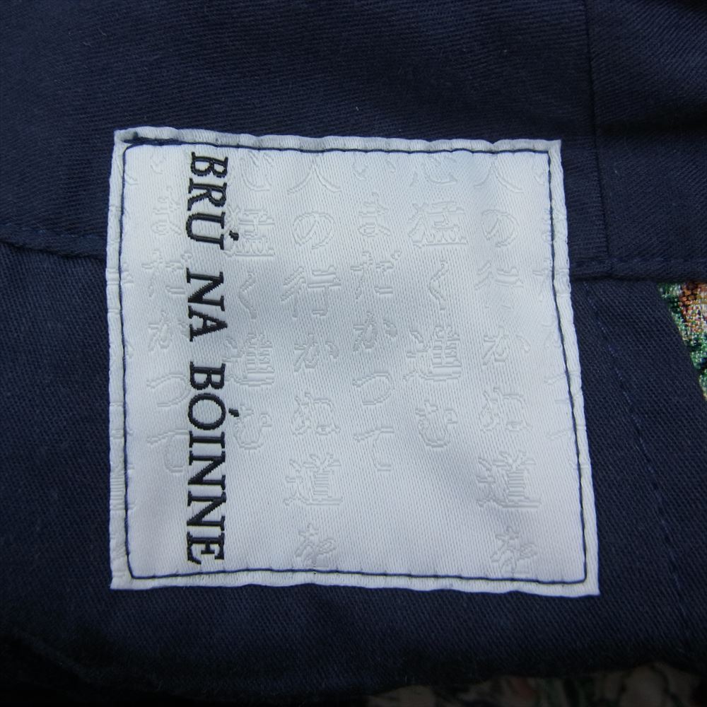 BRU NA BOINNE ブルーナボイン 7563 ノット モバイル フラワー ショーツ ハーフ パンツ ネイビー系 M【中古】