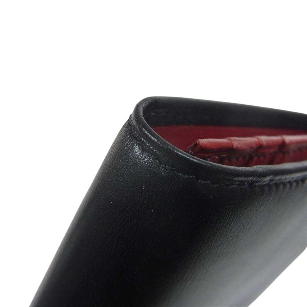 キプリス BOX CALF & LIMPID CALF ボックスカーフ＆リンピッドカーフ 長財布 ロング ウォレット ブラック系【極上美品】【中古】
