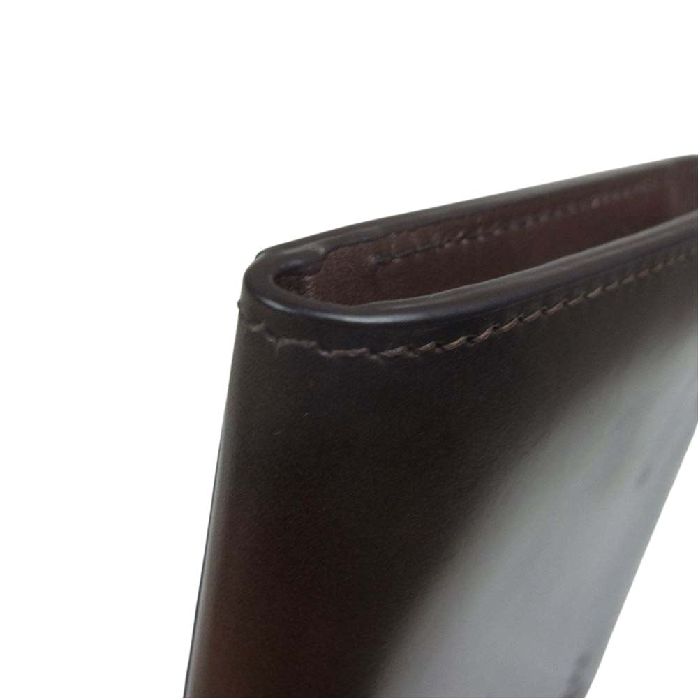 ユハク YVE124 L字ファスナー レザー ロング ウォレット 長財布 ブラウン系【極上美品】【中古】