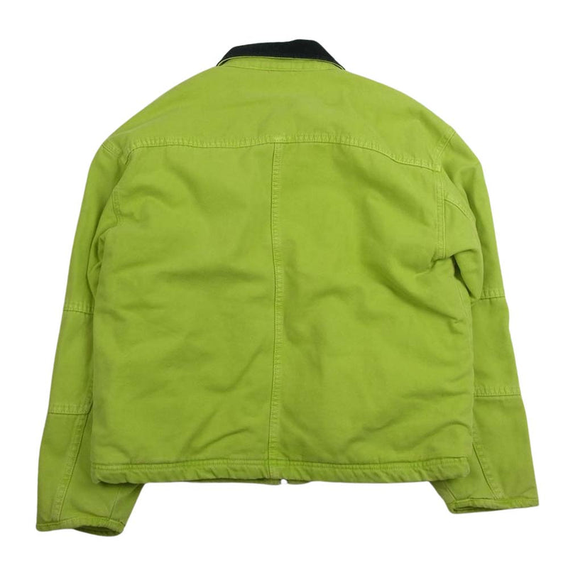 STUSSY ステューシー ジップアップ ワーク ジャケット グリーン系 S【中古】