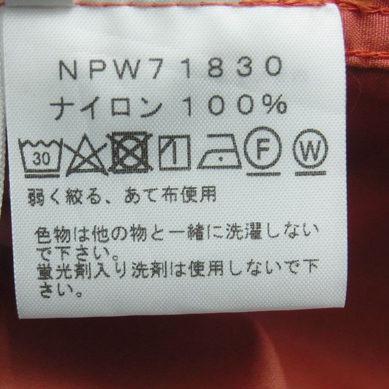 THE NORTH FACE ノースフェイス NPW71830 コンパクト ナイロン ジャケット ベトナム製 レッド系 M【中古】