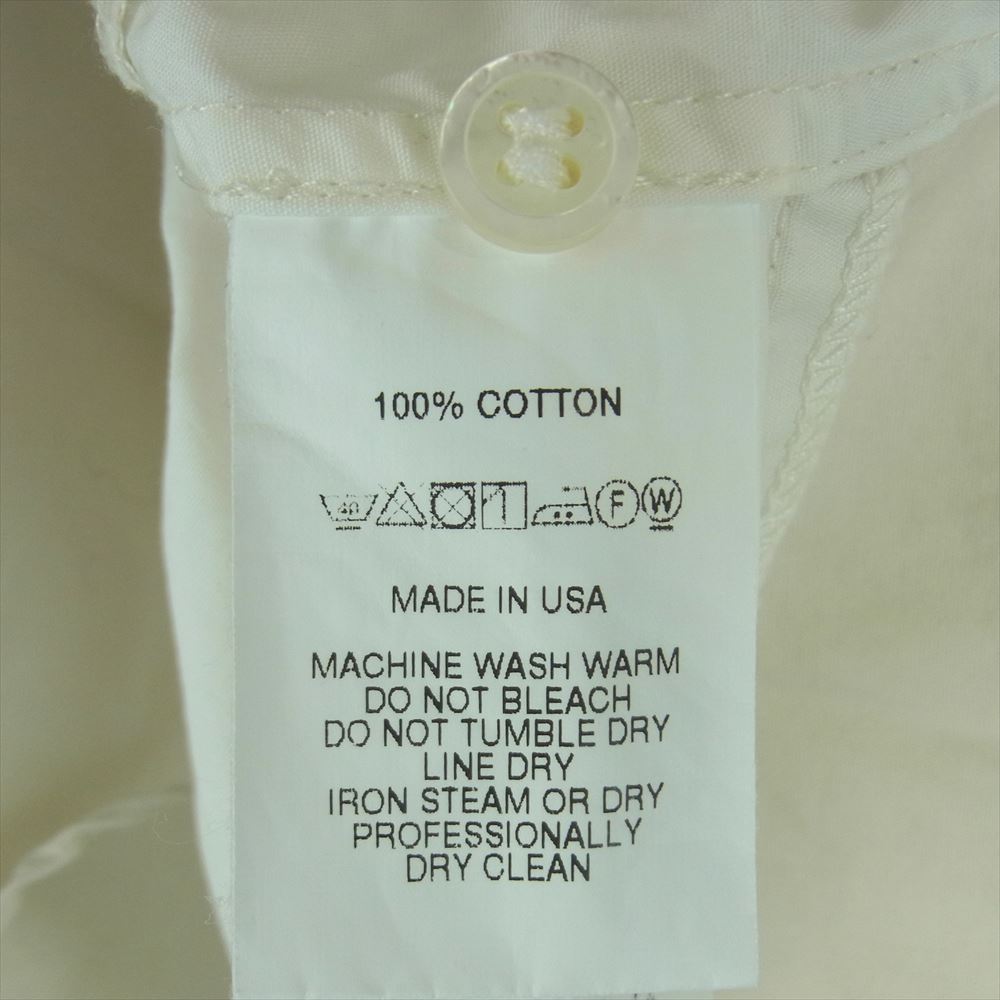 Engineered Garments エンジニアードガーメンツ Combo Short Collar Shirt パッチワーク コットン 長袖 シャツ ホワイト系 ベージュ系 XS【中古】