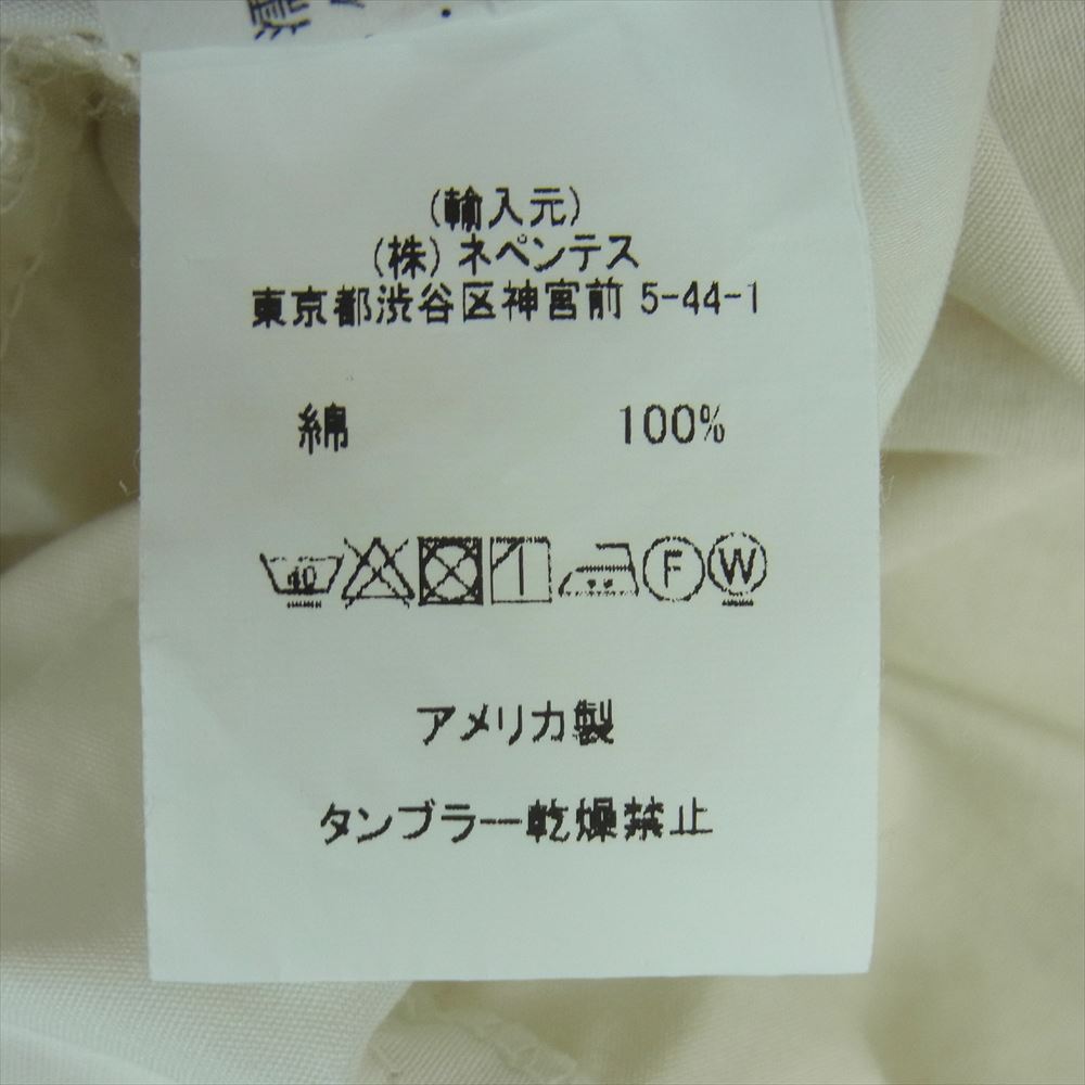 Engineered Garments エンジニアードガーメンツ Combo Short Collar Shirt パッチワーク コットン 長袖 シャツ ホワイト系 ベージュ系 XS【中古】