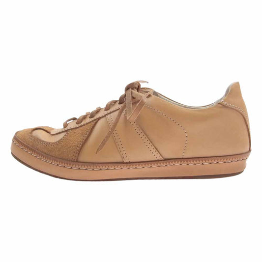 Hender Scheme エンダースキーマ mip-05 manual industrial products ジャーマントレーナー レザー スニーカー ライトブラウン系 4【中古】