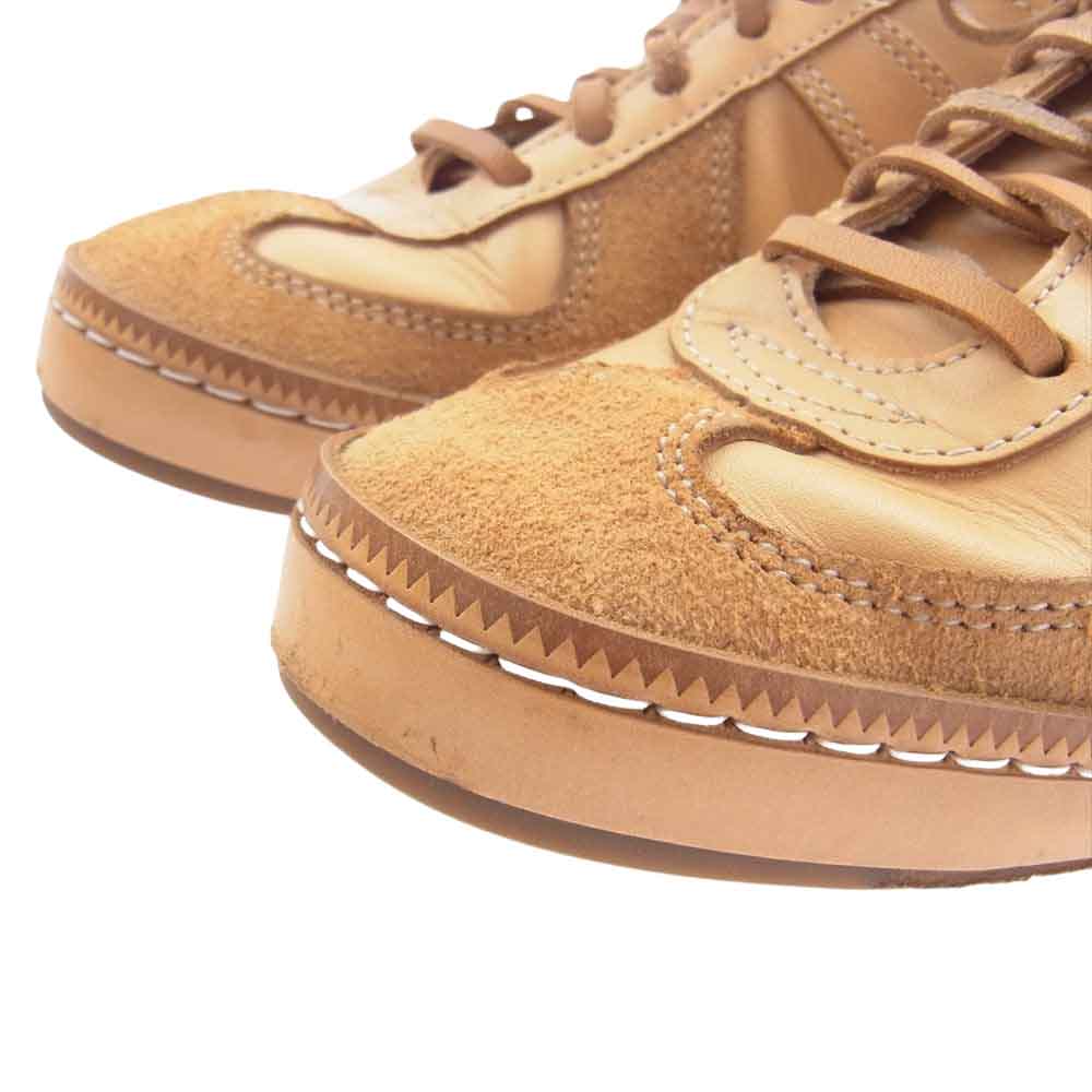 Hender Scheme エンダースキーマ mip-05 manual industrial products ジャーマントレーナー レザー スニーカー ライトブラウン系 4【中古】