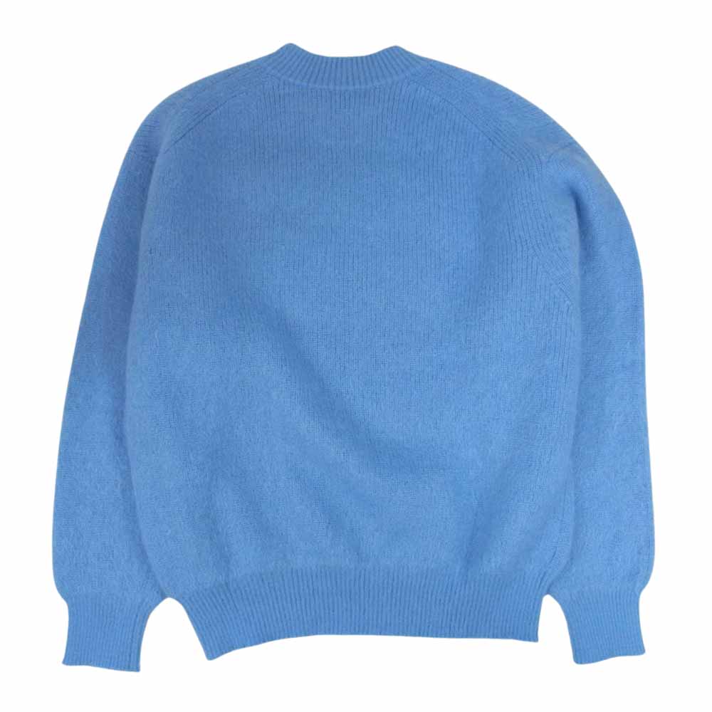 ロエフ 8883-199-0021 MOHAIR PO モヘア モヘヤ クルーネック ニット  ブルー系 1【中古】