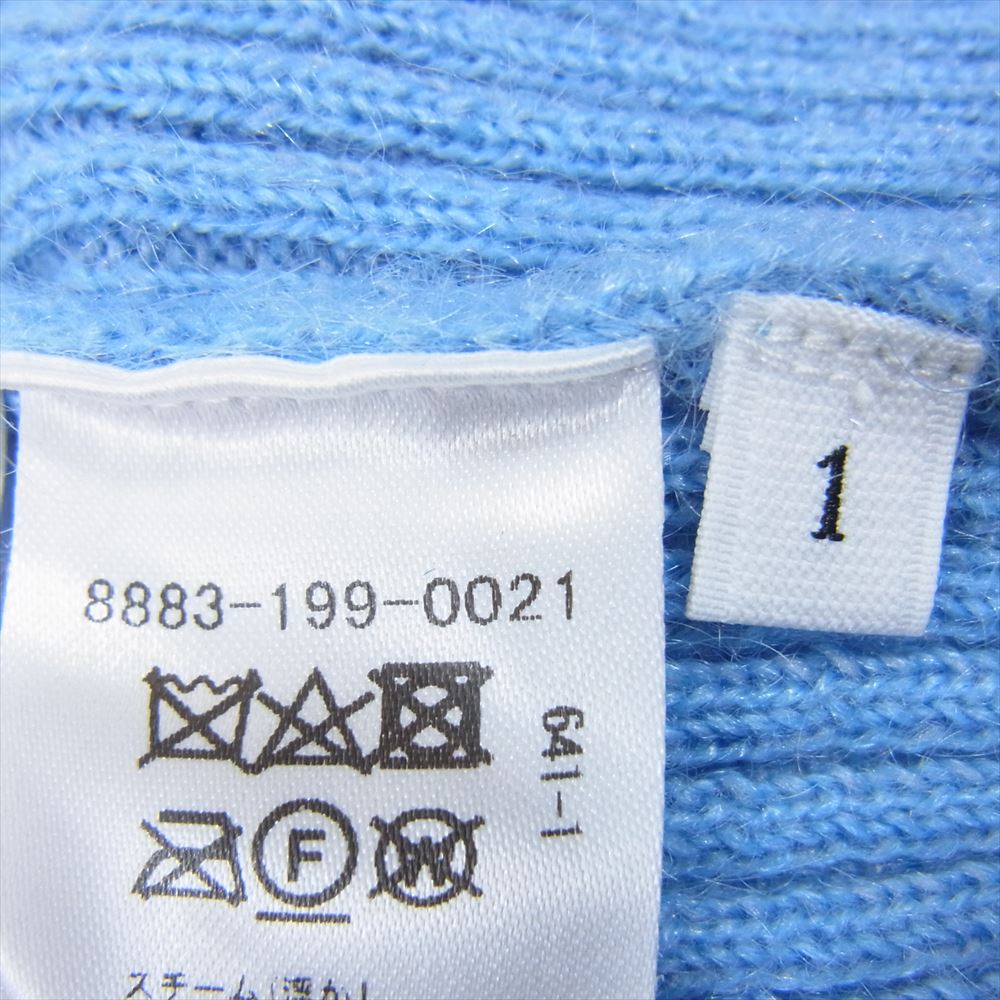 ロエフ 8883-199-0021 MOHAIR PO モヘア モヘヤ クルーネック ニット  ブルー系 1【中古】