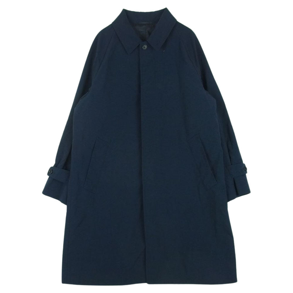 UNITED ARROWS ユナイテッドアローズ 3225-139-3329 green label relaxing グリーンレーベル ナイロン オックス ラグランスリーブ ステンカラー コート ネイビー系 M【中古】