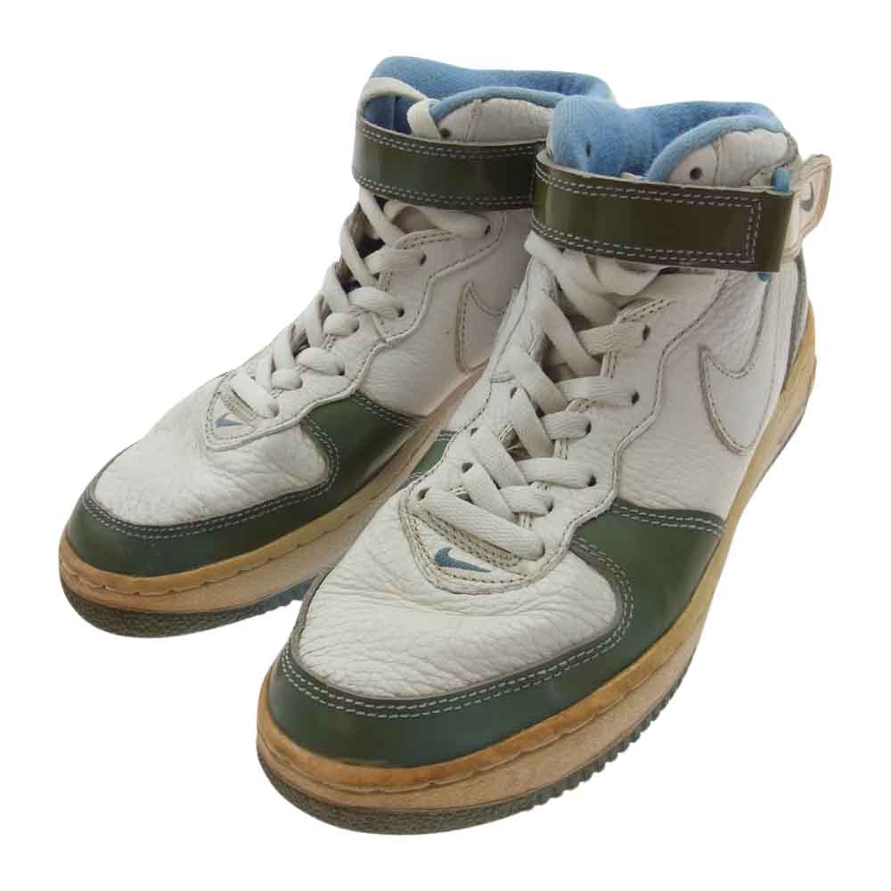 NIKE ナイキ  630125-142  観賞用 90S AIR FORCE 1 MID WHITE CAROLINA エアフォース1 ノースキャロライナ FL別注 ハイカット スニーカー マルチカラー系 25.5cm【中古】