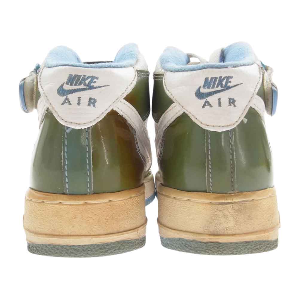 NIKE ナイキ  630125-142  観賞用 90S AIR FORCE 1 MID WHITE CAROLINA エアフォース1 ノースキャロライナ FL別注 ハイカット スニーカー マルチカラー系 25.5cm【中古】
