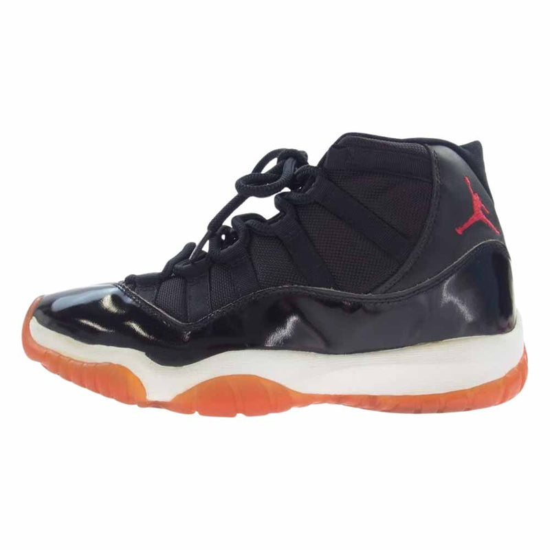 NIKE AIR JORDAN ナイキ ジョーダン 130245-062 11 RETRO BRED 1995年製 90s レトロ ブレッド ハイカット スニーカー  ブラック系 25.5cm【中古】