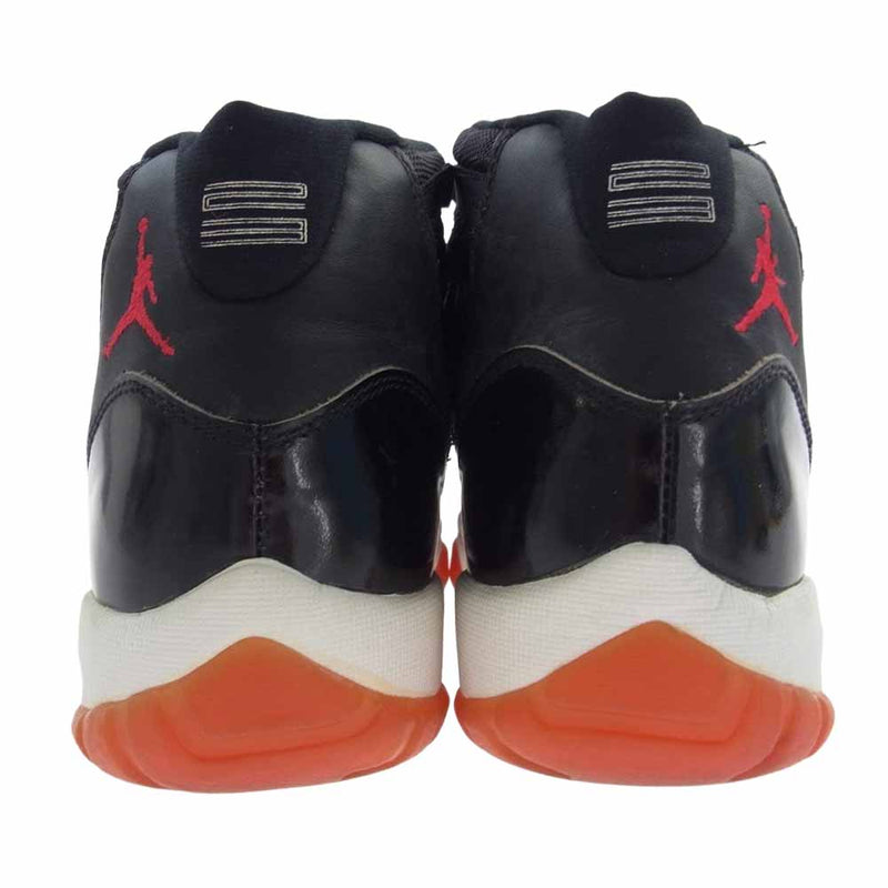 NIKE AIR JORDAN ナイキ ジョーダン 130245-062 11 RETRO BRED 1995年製 90s レトロ ブレッド ハイカット スニーカー  ブラック系 25.5cm【中古】