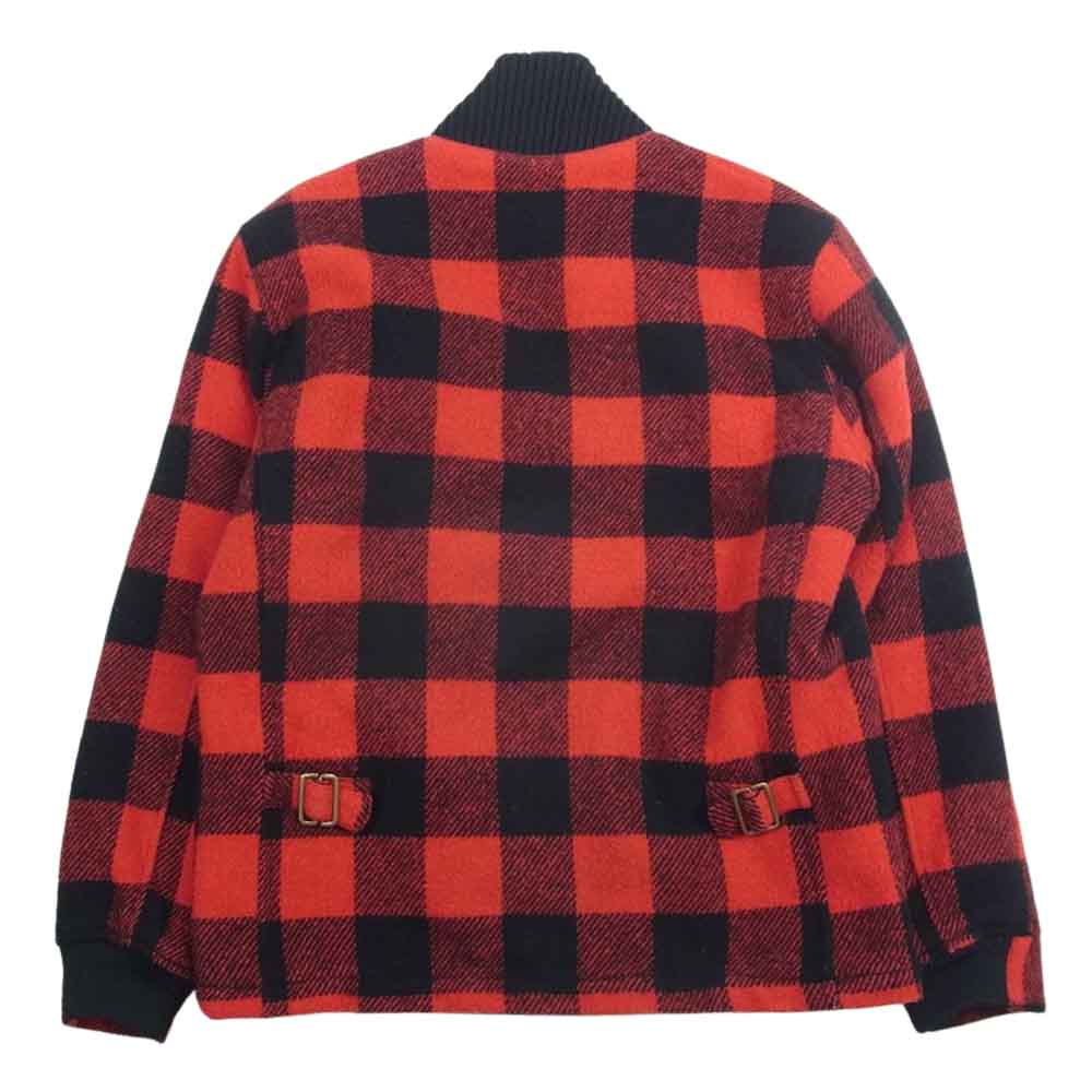 TENDERLOIN テンダーロイン T-LUMBERJACK JKT ランバージャック バッファロー チェック ジャケット ロゴワッペン ブラック系 レッド系 S【中古】