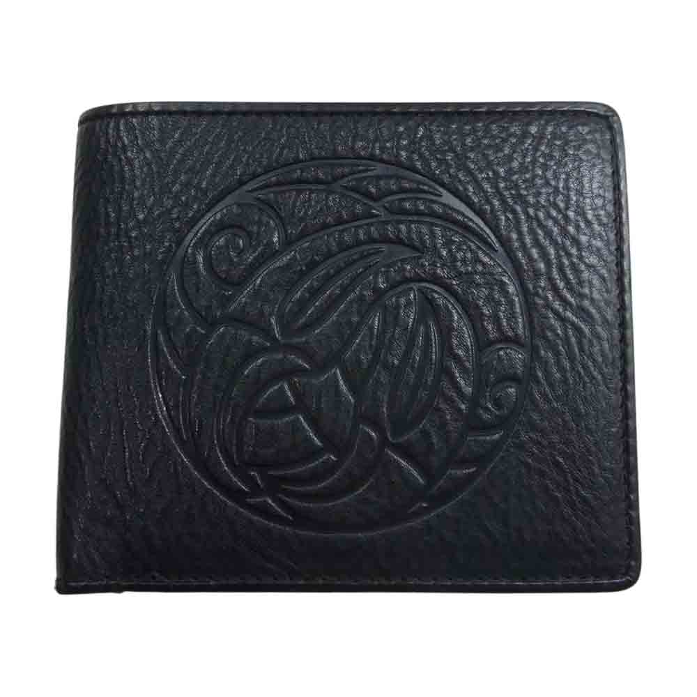 LONE ONES ロンワンズ MFW-0014 ギャランティ付属 MATING FLIGHT WALLET ネスト&ロゴ メイティングフライト ウォレット 2フォールド ウォレット 二つ折り財布 ブラック系【中古】 LONE ONES ロンワンズ MFW-0014 ギャランティ付属 MATING FLIGHT