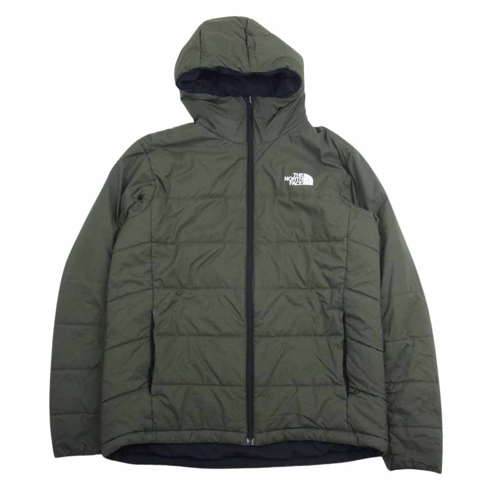 THE NORTH FACE ノースフェイス NY82080 Reversible Anytime Insulated Hoodie リバーシブルエニータイムインサレーテッドフーディ ジャケット ブラック系 カーキ系 L【中古】