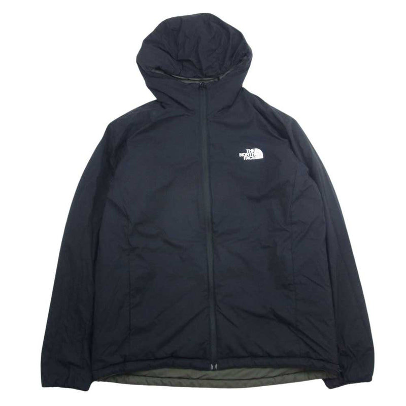 THE NORTH FACE ノースフェイス NY82080 Reversible Anytime Insulated Hoodie リバーシブルエニータイムインサレーテッドフーディ ジャケット ブラック系 カーキ系 L【中古】