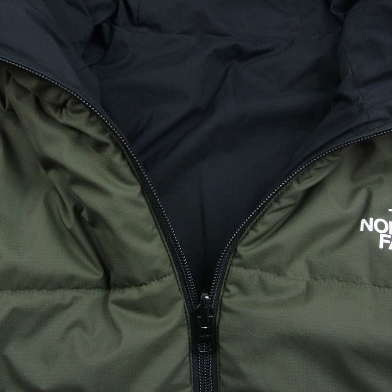 THE NORTH FACE ノースフェイス NY82080 Reversible Anytime Insulated Hoodie リバーシブルエニータイムインサレーテッドフーディ ジャケット ブラック系 カーキ系 L【中古】