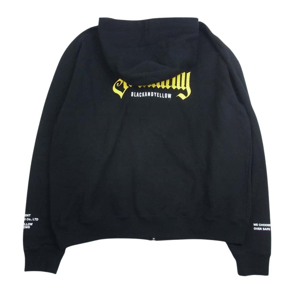 RATS ラッツ 23'RTC-0205 SOLIDARITY ZIP HOODIE ジップ パーカー ブラック系 XL【中古】