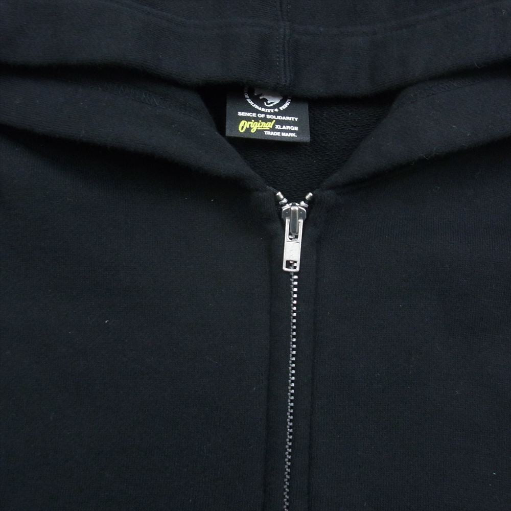 RATS ラッツ 23'RTC-0205 SOLIDARITY ZIP HOODIE ジップ パーカー ブラック系 XL【中古】