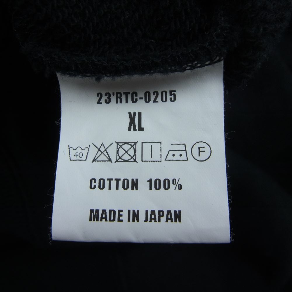 RATS ラッツ 23'RTC-0205 SOLIDARITY ZIP HOODIE ジップ パーカー ブラック系 XL【中古】