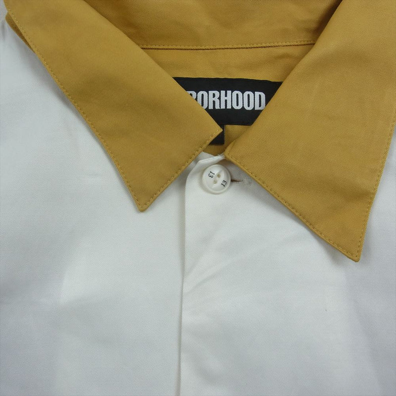 NEIGHBORHOOD ネイバーフッド 23SS 231AQNH-SHM01 BICOLOR RAYON SHIRT LS YELLOW イエロー系 M【美品】【中古】