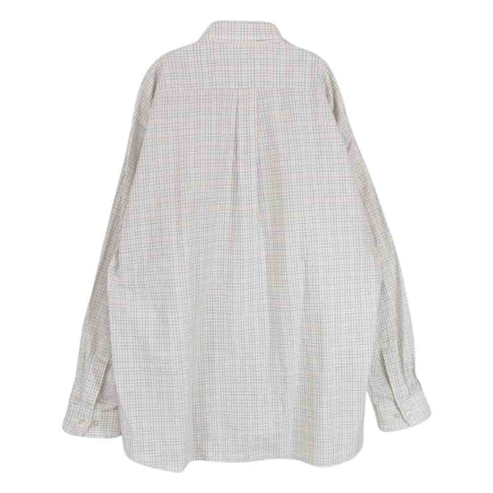 BURBERRY LONDON バーバリー ロンドン USA製 コットン チェック ボタンダウン シャツ 長袖 マルチカラー系 XL【中古】