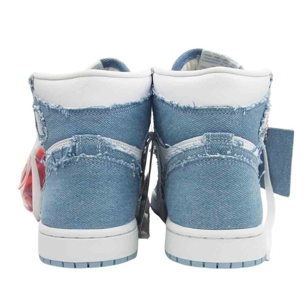 NIKE ナイキ DM9036-104 1 WMNS HIGH OG DENIM ウィメンズ デニム ハイカット スニーカー インディゴブルー系 25.5cm【新古品】【未使用】【中古】