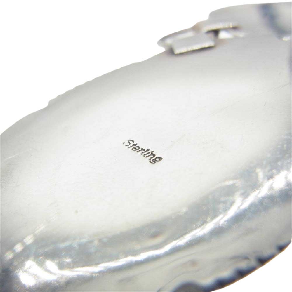 作者不明 ターコイズ付き フェザー ネックレス シルバー系【中古】