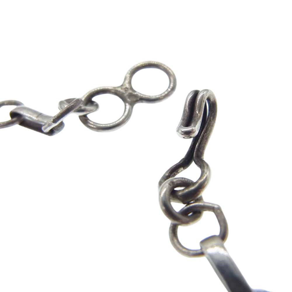 作者不明 ターコイズ付き フェザー ネックレス シルバー系【中古】