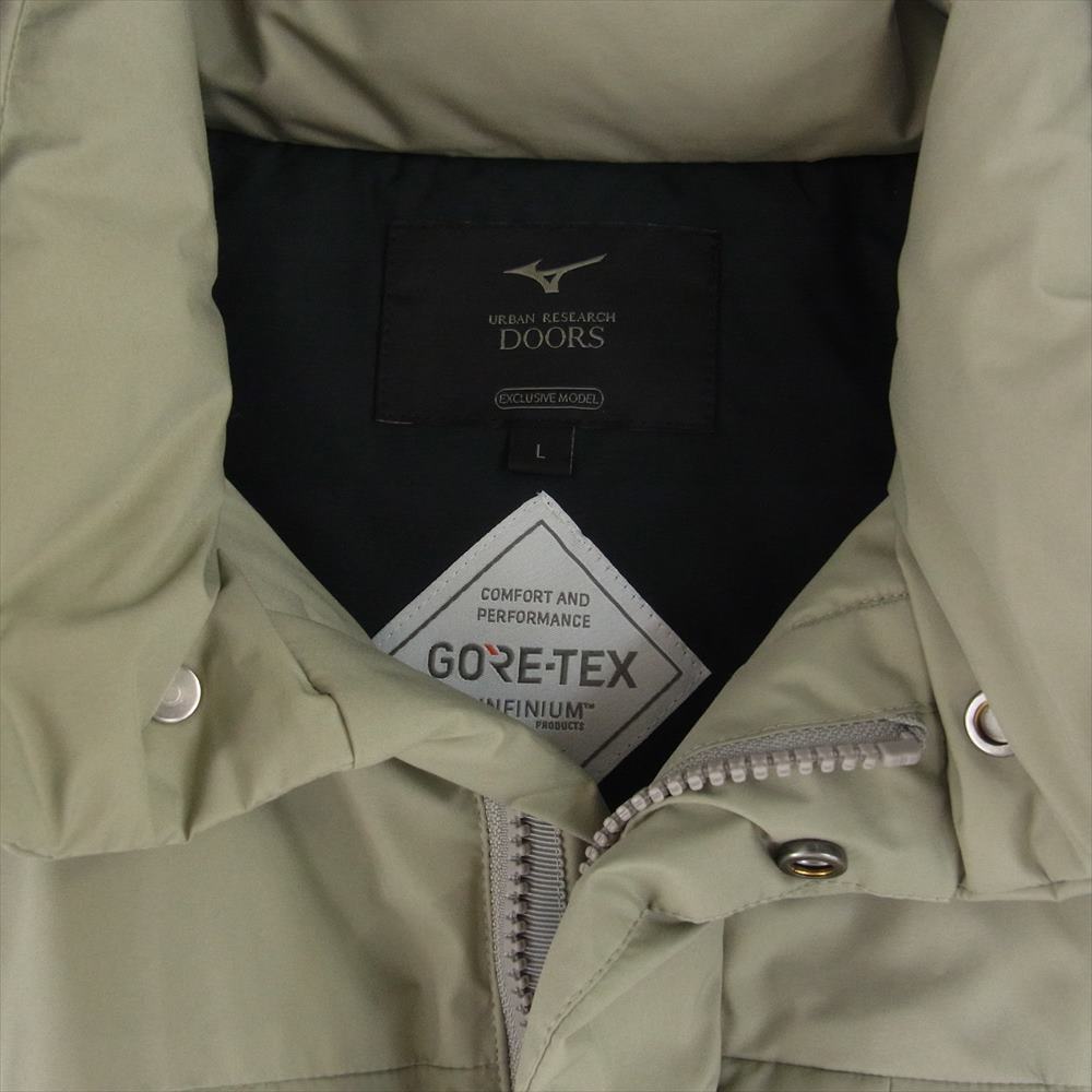 ミズノ ランバード UR別注 GORE-TEX INFINIUM ダウンジャケット ベージュ系 L【中古】