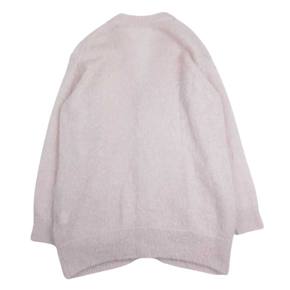 AURALEE オーラリー A22AC03KM BRUSHED SUPER KID MOHAIR KNIT LONG CARDIGAN モヘヤ モヘア ニット 長袖 ロング カーディガン  ピンク系【中古】