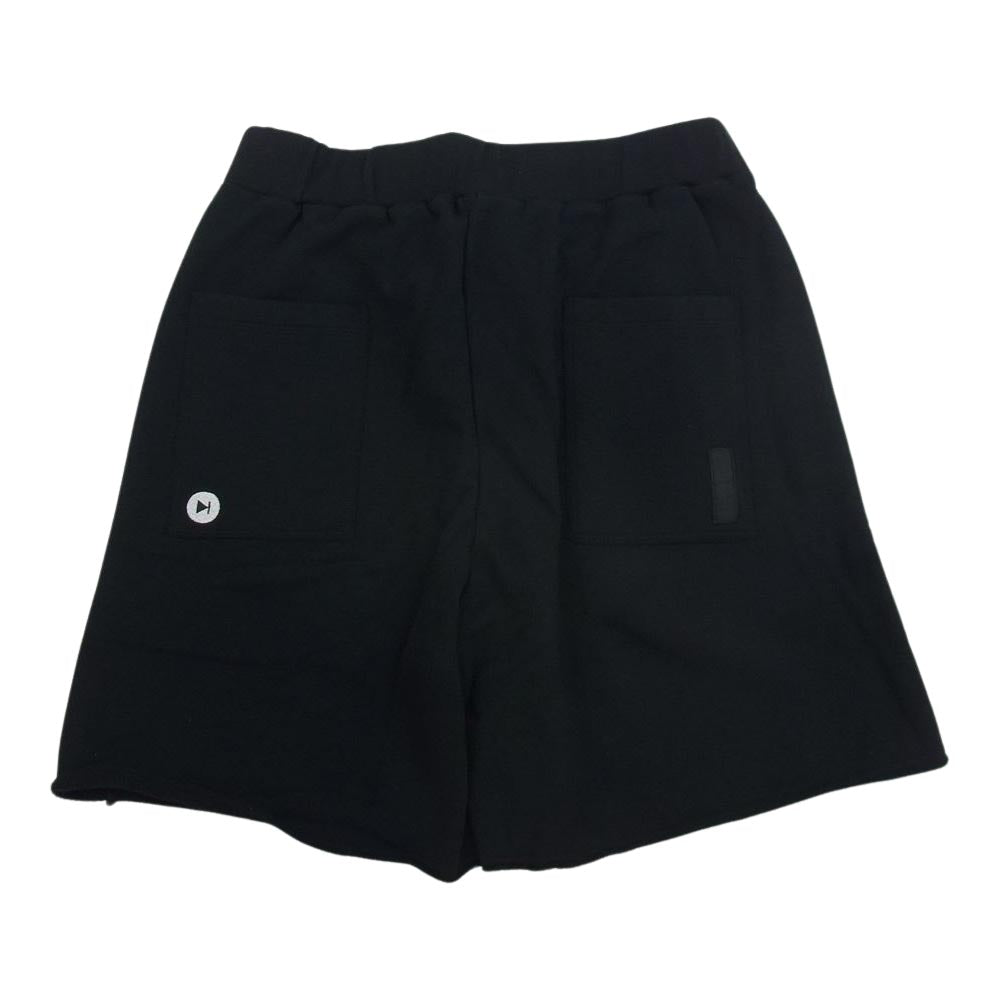 シークエル 23SS SQ-22SS-SP-01 SWEAT SHORT PANTS スウェット ショート パンツ ブラック系 L【中古】