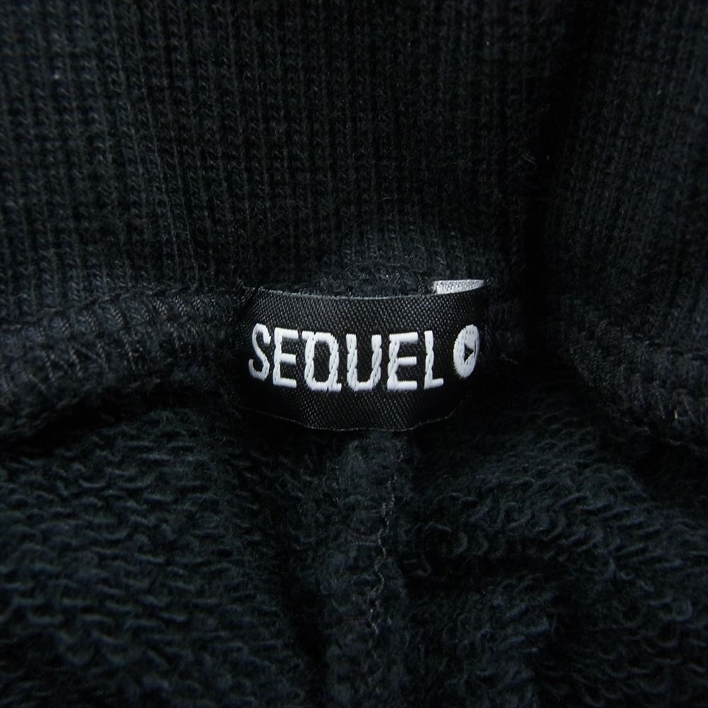 シークエル 23SS SQ-22SS-SP-01 SWEAT SHORT PANTS スウェット ショート パンツ ブラック系 L【中古】