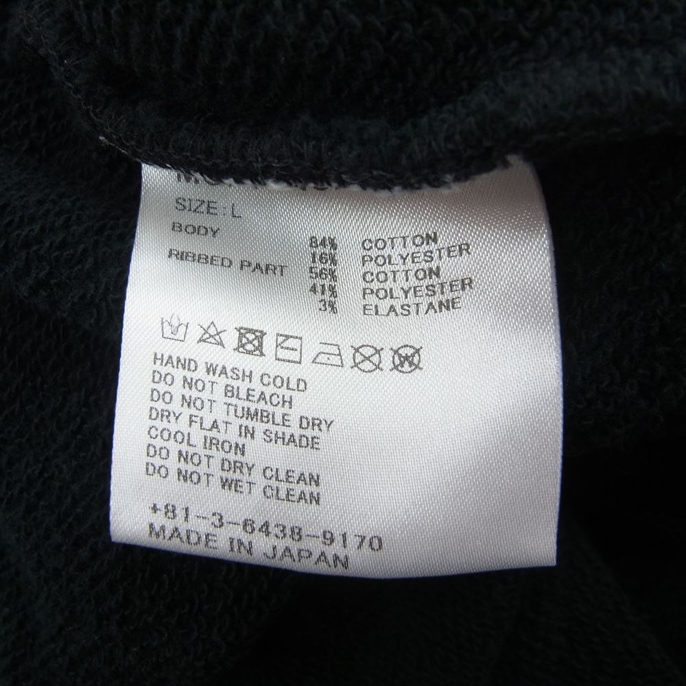シークエル 23SS SQ-22SS-SP-01 SWEAT SHORT PANTS スウェット ショート パンツ ブラック系 L【中古】