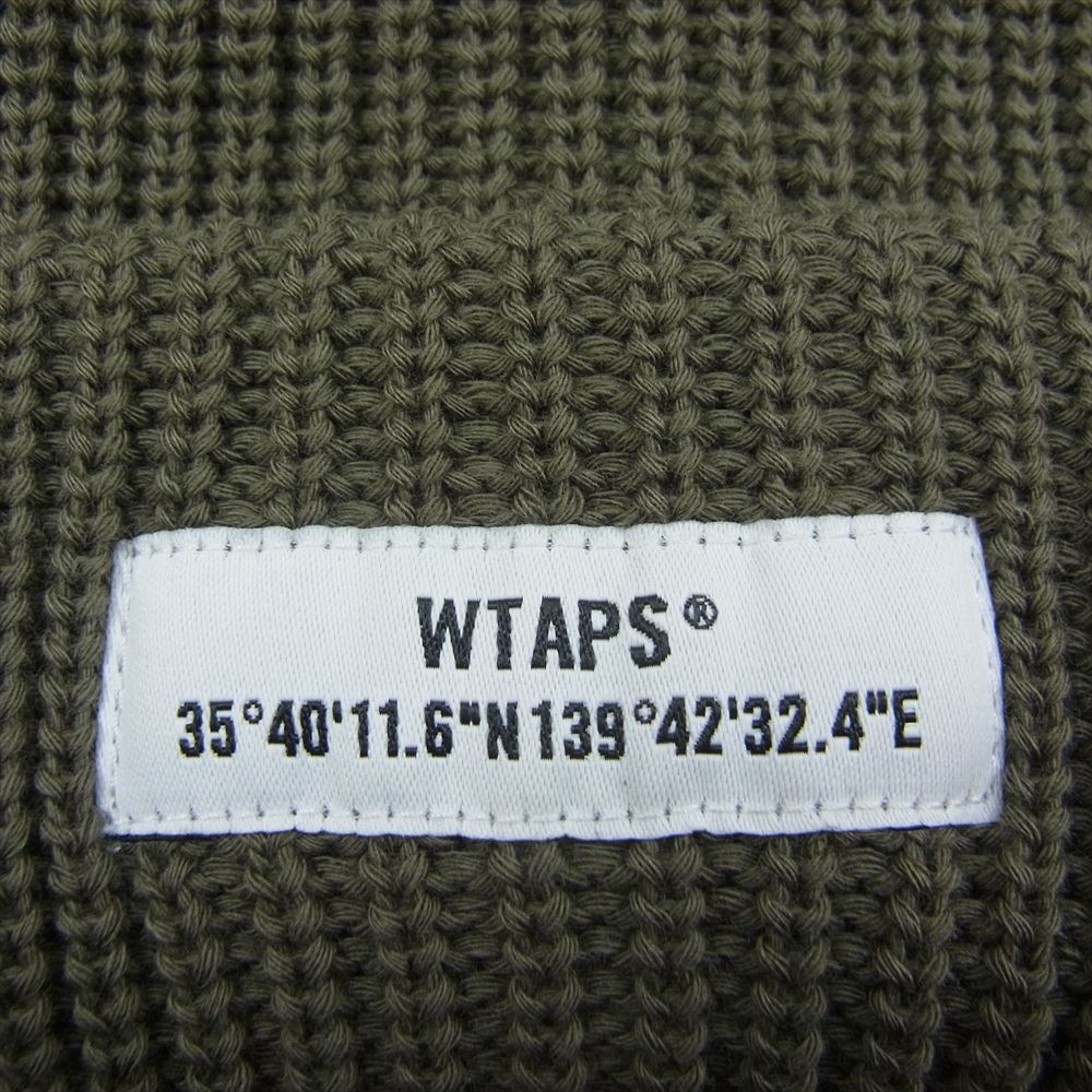 WTAPS ダブルタップス 21SS 211MADT-HT02 BEANIE COPO.COOLMAX ビーニー ニット キャップ カーキ ブラウン系 00【極上美品】【中古】