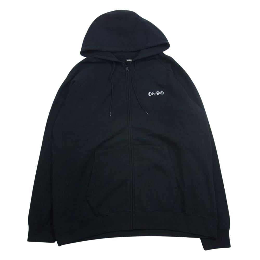 シークエル 22SS SQ-22SS-HD-01 ZIP HOODIE ジップ フーディー パーカー ブラック ブラック系 L【中古】