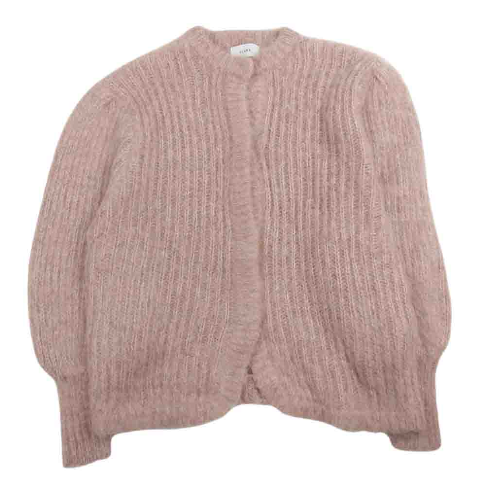 クラネ 21AW 11106-1092 COLOR MOHAIR SHAGGY CARDIGAN カラー モヘヤ モヘア シャギー カーディガン ピンク系 1【極上美品】【中古】
