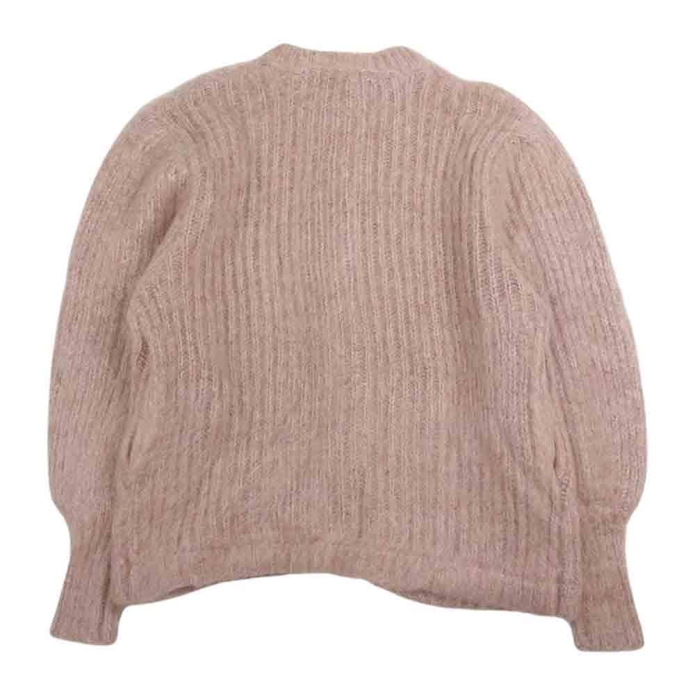 クラネ 21AW 11106-1092 COLOR MOHAIR SHAGGY CARDIGAN カラー モヘヤ モヘア シャギー カーディガン ピンク系 1【極上美品】【中古】