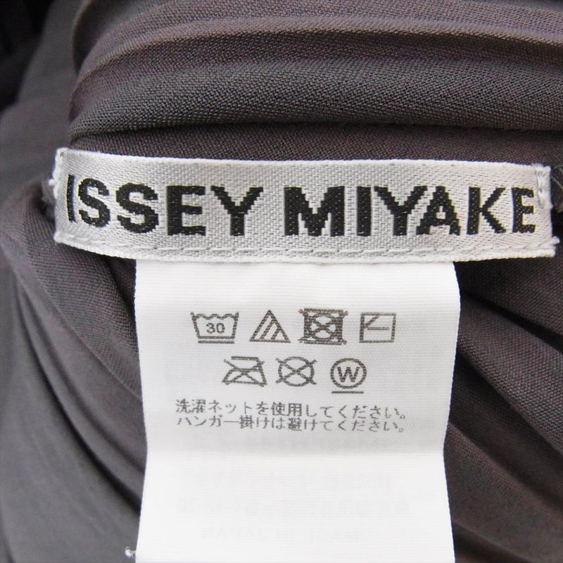 ISSEY MIYAKE イッセイミヤケ 23AW IM33FH144 Rhythmic Pleats DresS プリーツ ロングスリーブ ワンピース ドレス ブラック系 2【中古】