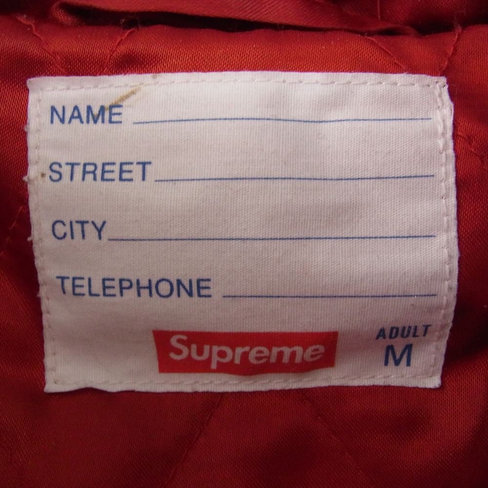 Supreme シュプリーム 20AW King Hooded Varsity Jacket キング フード バーシティ ジャケット スタジャン レッド系 M【中古】