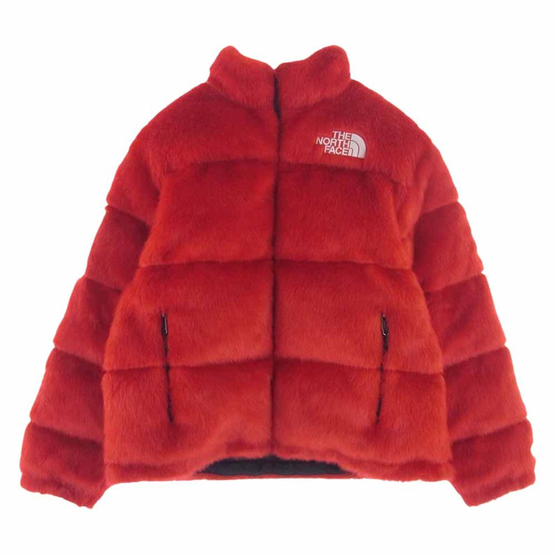 Supreme シュプリーム 20AW × The North Face Faux Fur Nupste Jacket ノースフェイス フェイク ファー ヌプシ ジャケット レッド系 M【中古】