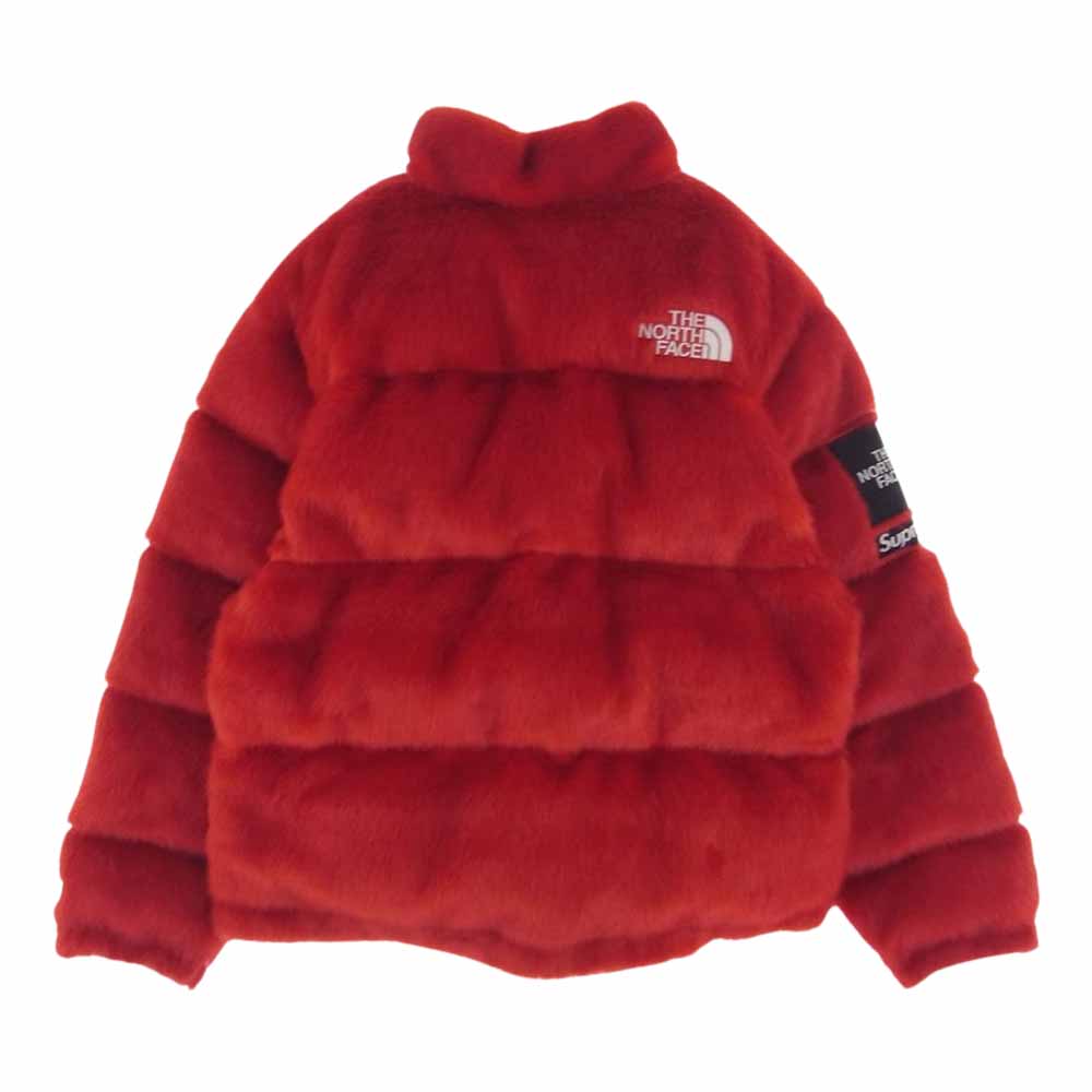 Supreme シュプリーム 20AW × The North Face Faux Fur Nupste Jacket ノースフェイス フェイク ファー ヌプシ ジャケット レッド系 M【中古】