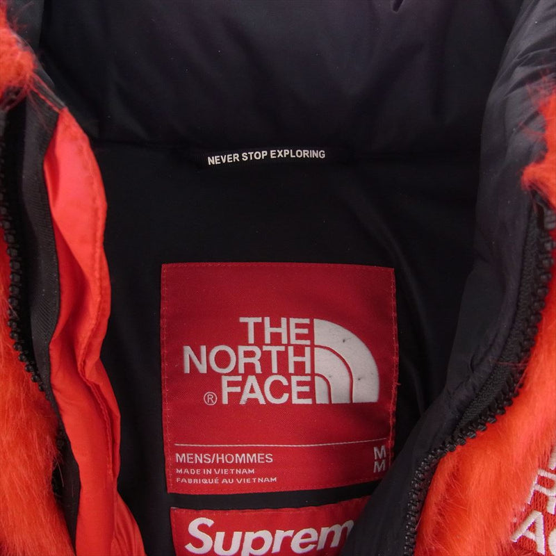 Supreme シュプリーム 20AW × The North Face Faux Fur Nupste Jacket ノースフェイス フェイク ファー ヌプシ ジャケット レッド系 M【中古】